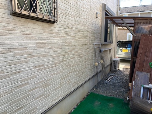 久留米市｜外壁塗装｜戸建て 施工中写真